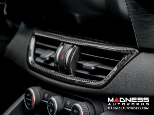 Alfa Romeo Giulia Interior Center Dash Air Vent Trim - Carbon Fiber - RHD - Italian Theme - Pre '20